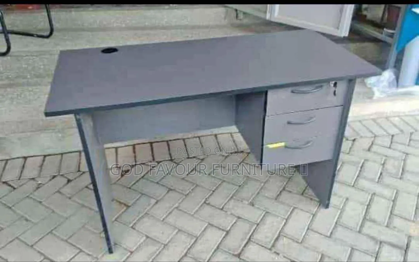 Unique 0.9m Gray Office Desk Wa6yg