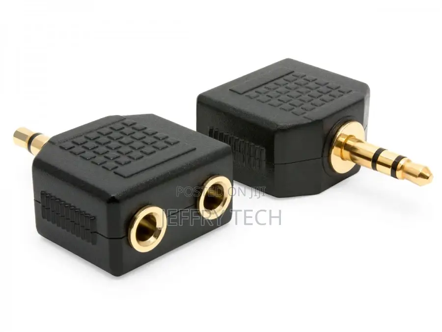 3.5mm Stereo Sockets (Female) to 3.5mm Stereo Mini Jack
