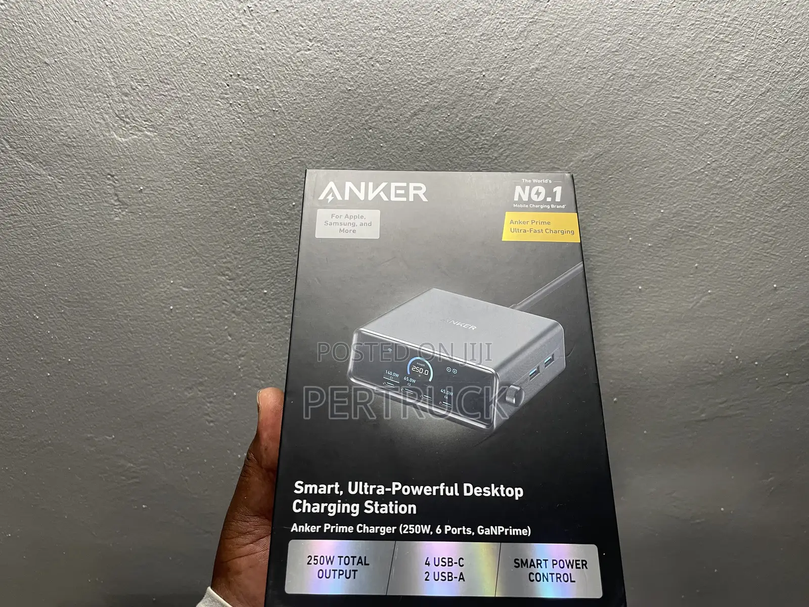 Anker Prime Charger, 250w Gan Prime Usb C Charging Station,