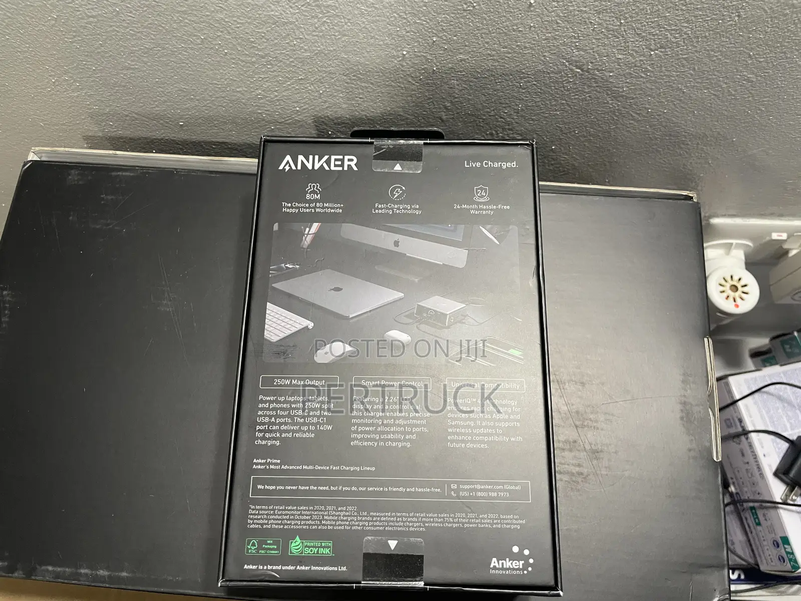 Anker Prime Charger, 250w Gan Prime Usb C Charging Station,