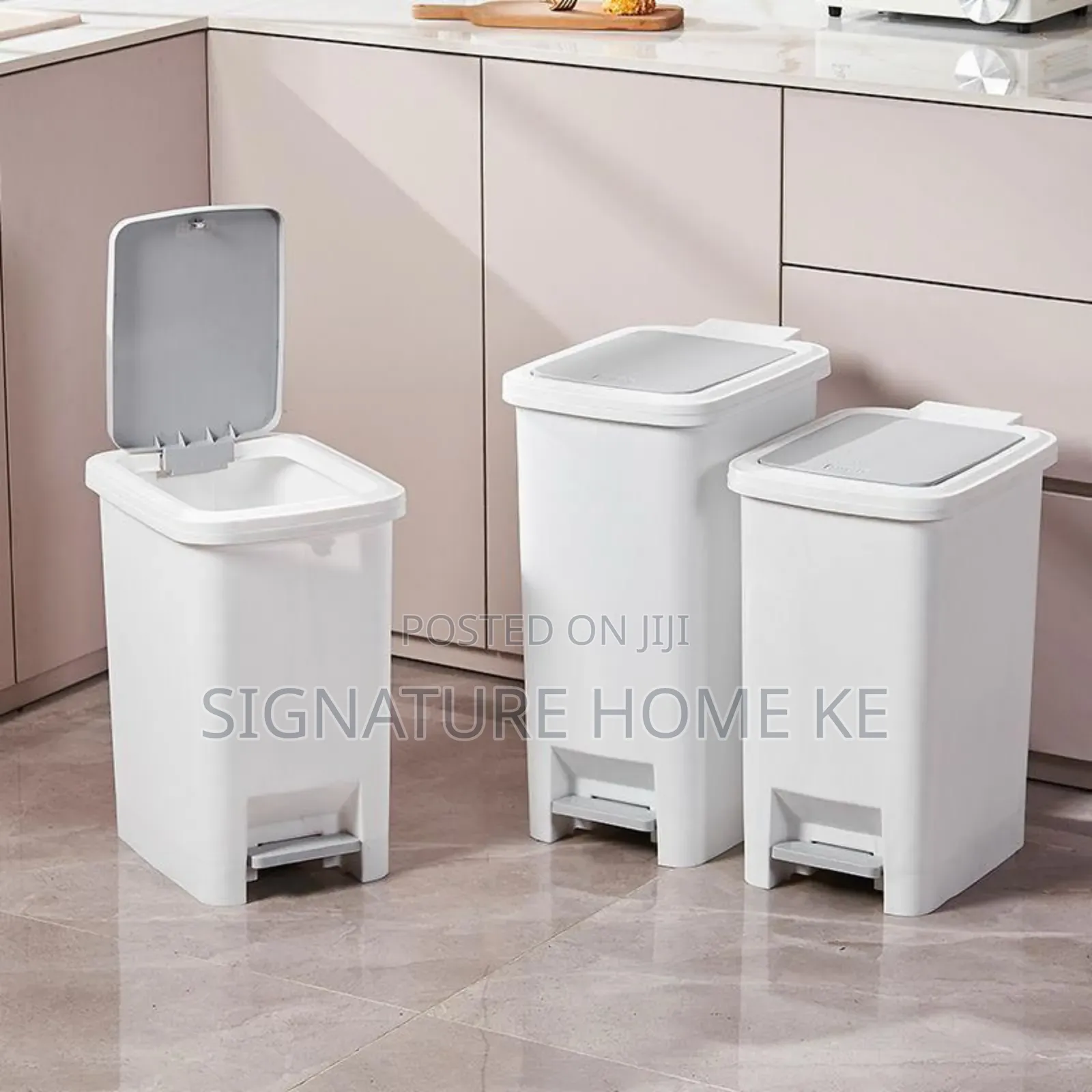 Pedal Dustbin With Dual Opening by Foot Press or Hand Press