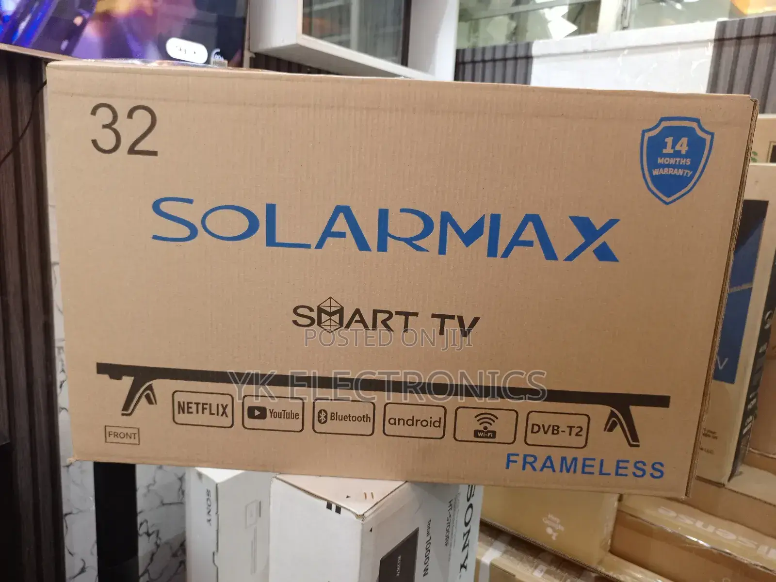 Solarmax 32 Inch Smart Android Tv Frameless With Bluetooth