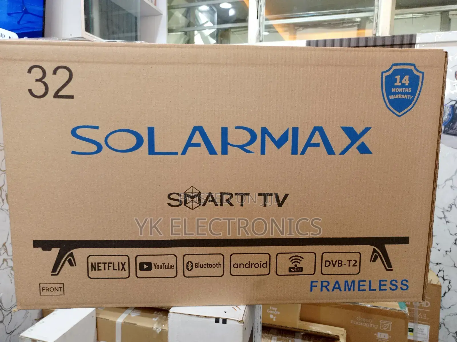 Solarmax 32 Inch Smart Android Tv Frameless With Bluetooth