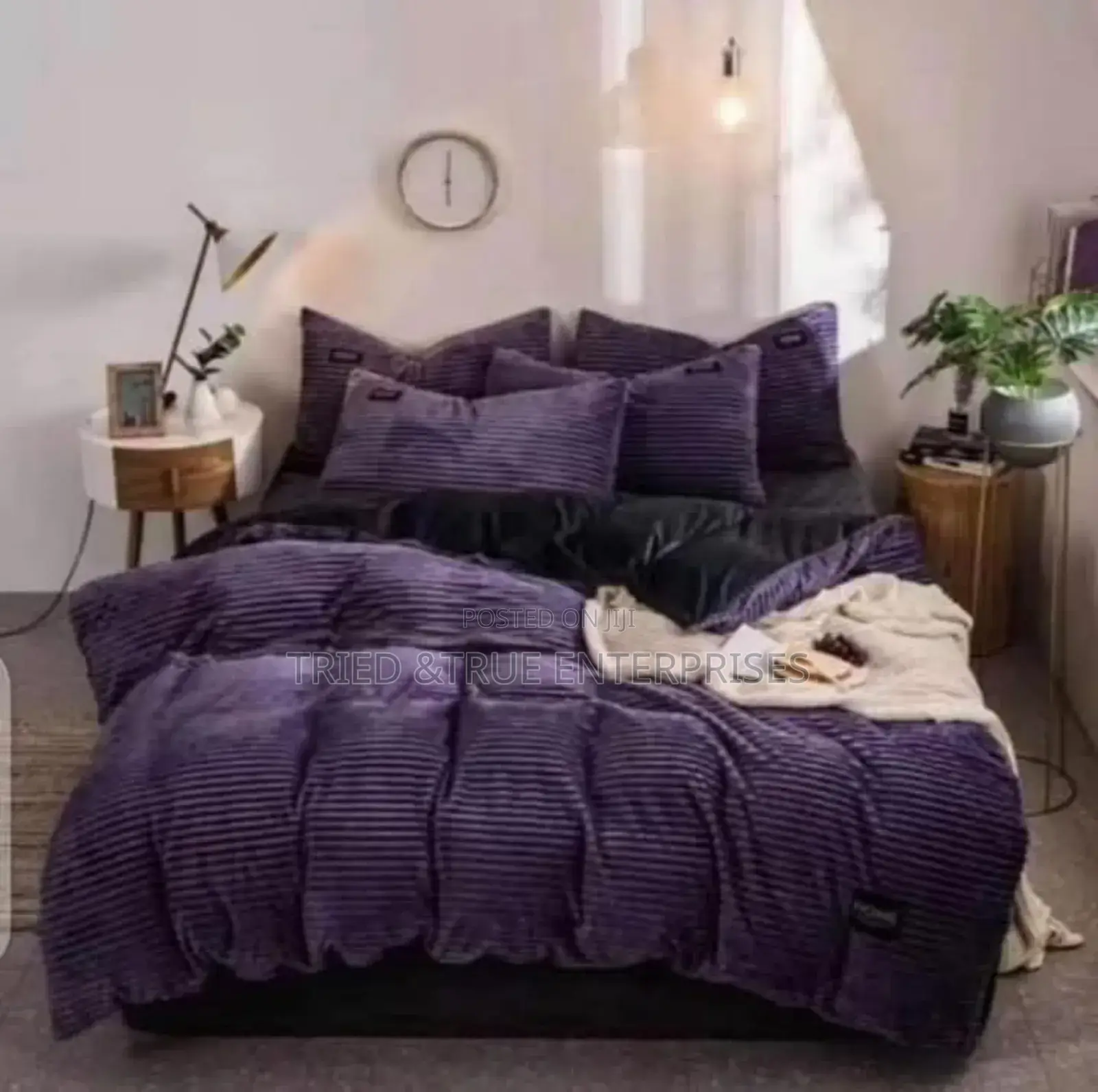 Size 6*7 Velvet Duvet Set 1duvet 1bedsheet 2pillowcases