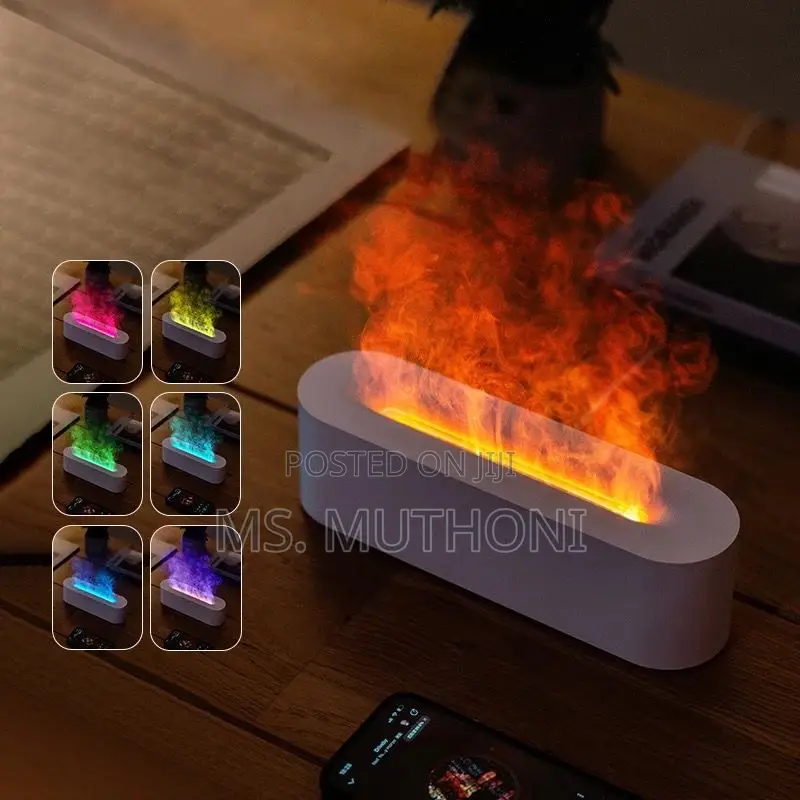 Flame Aromatherapy Diffuser Quiet Usb Air Humidifier*