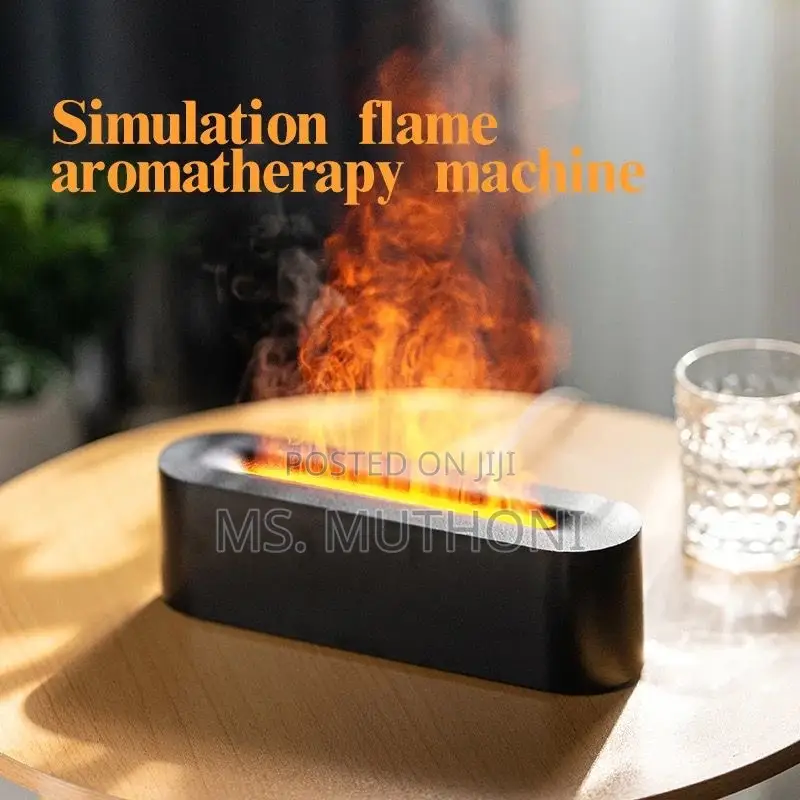 Flame Aromatherapy Diffuser Quiet Usb Air Humidifier*