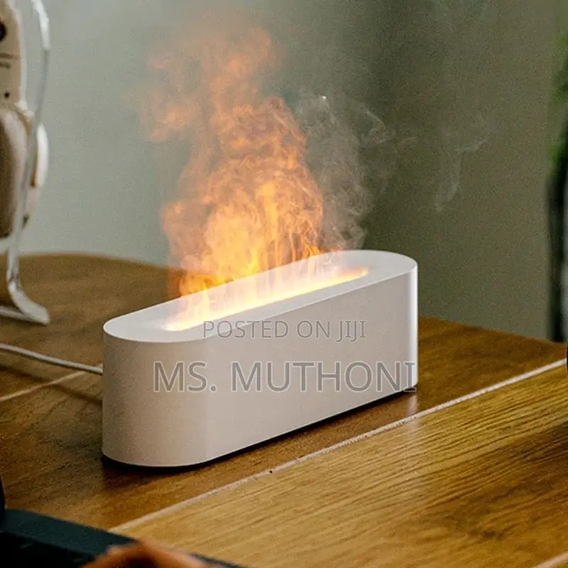 Flame Aromatherapy Diffuser Quiet Usb Air Humidifier*