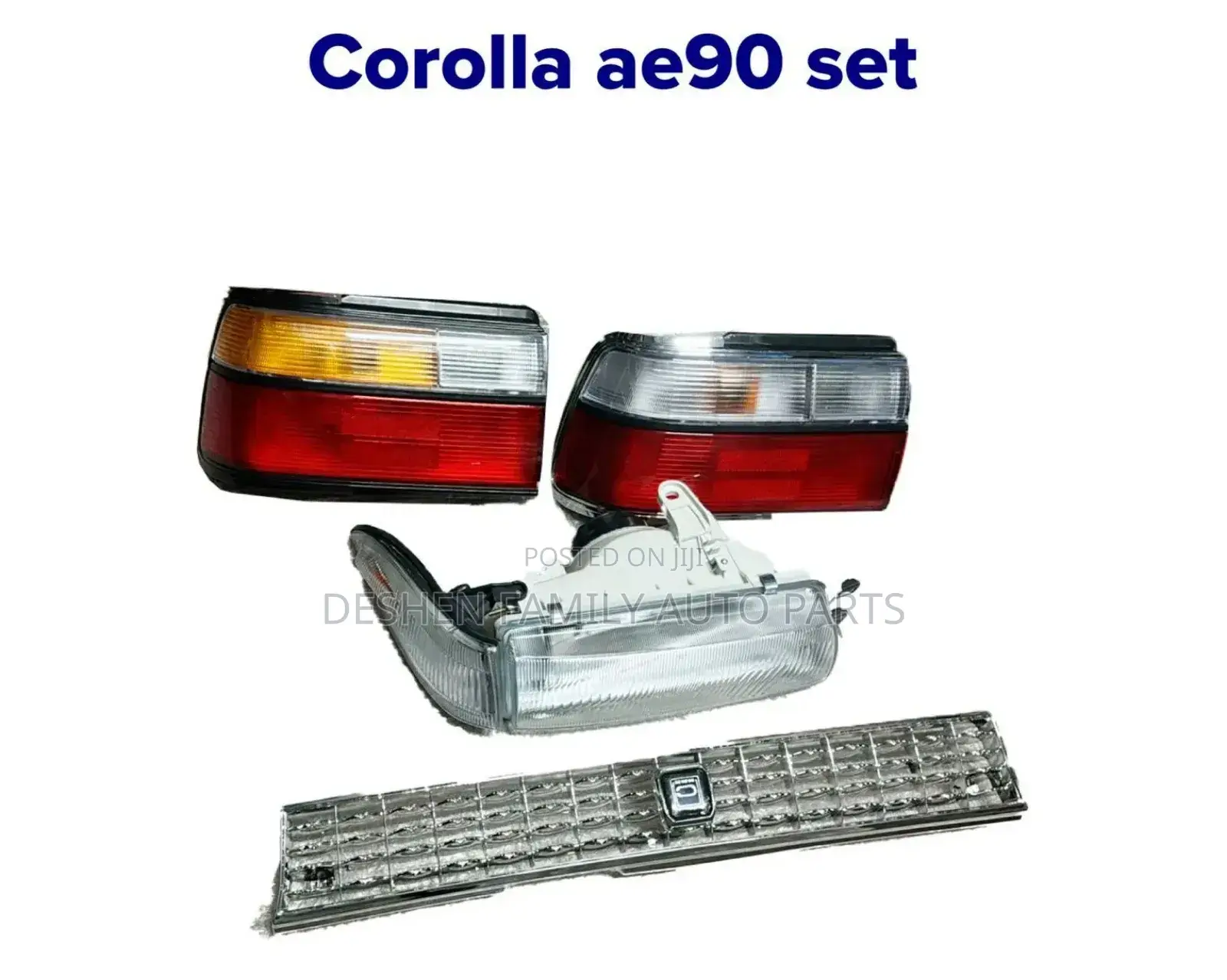 Toyota Ae90 Headlight, Corner Light, Grill, Backlight