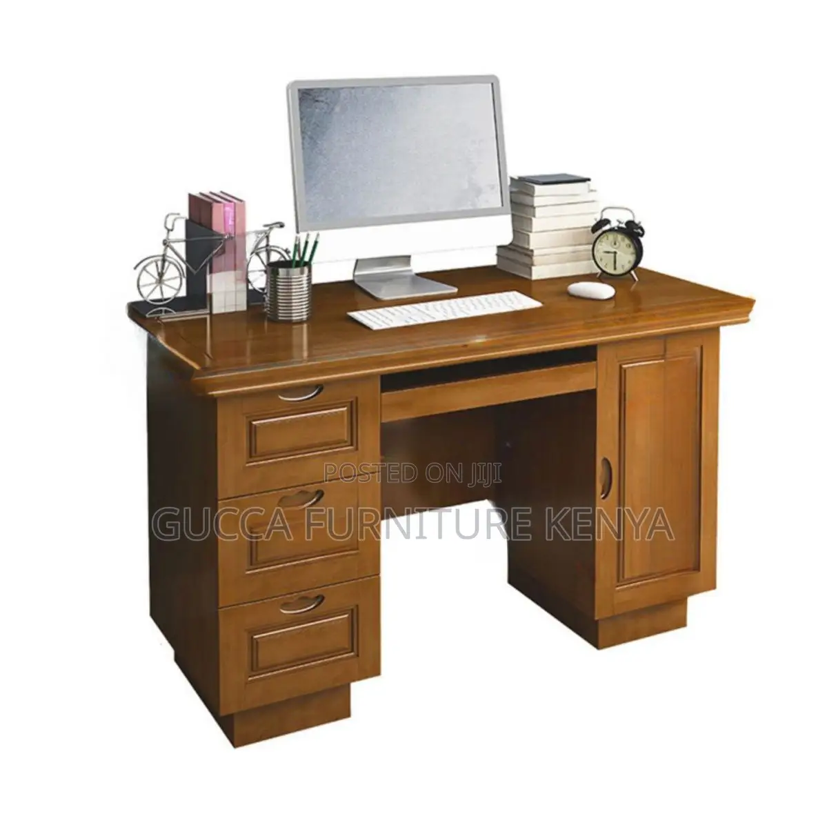 Office Tables:120cm Transitional Wood Office Executive Desk