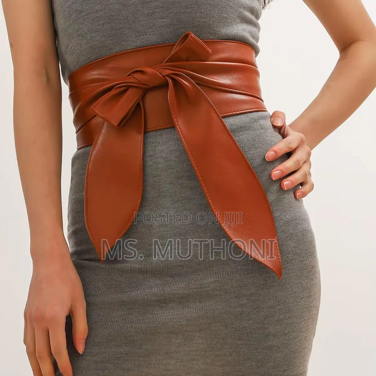 Ladies Underbust Corset PU Leather Waist Belt