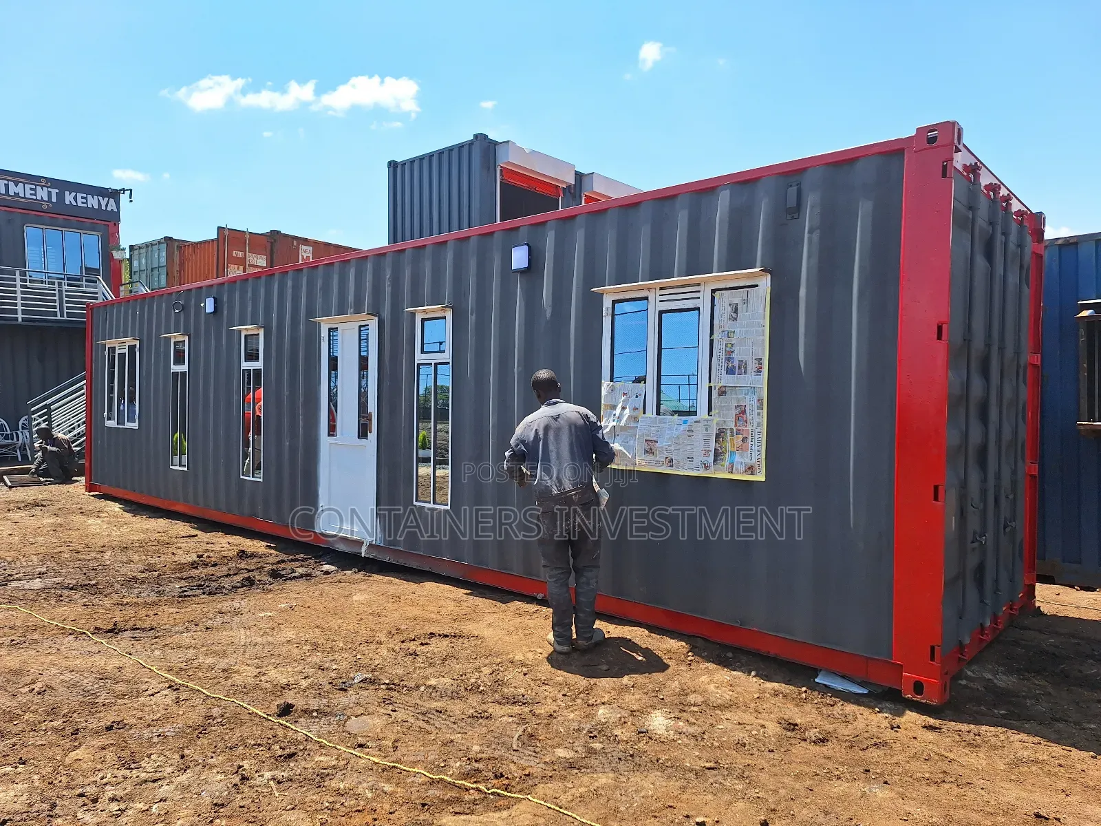 Beautifully Done Container Offices, Movable Structures.