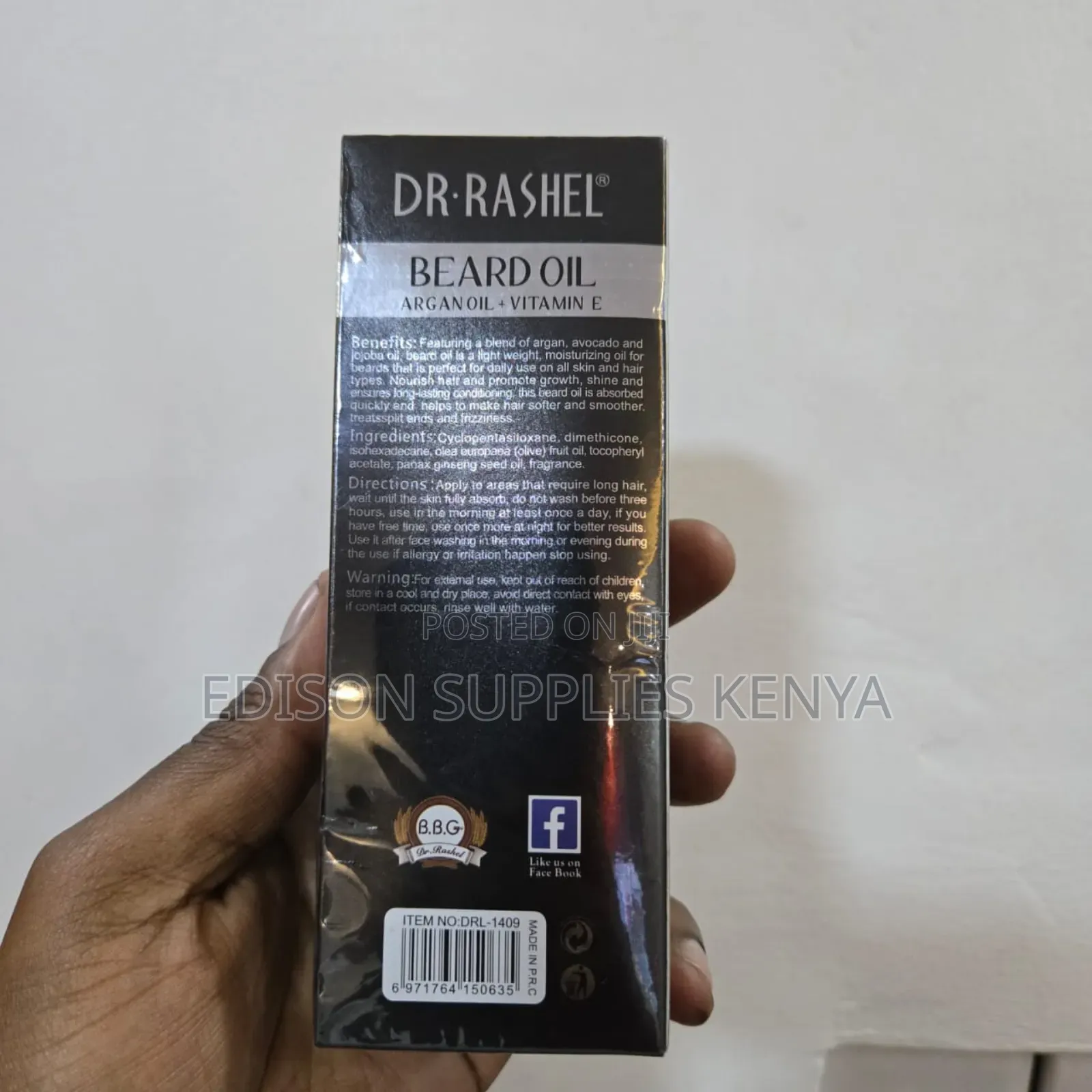 Dr. Rashel Beard Oil Fast Growth Hair (Argan Oil+ Vitamin E