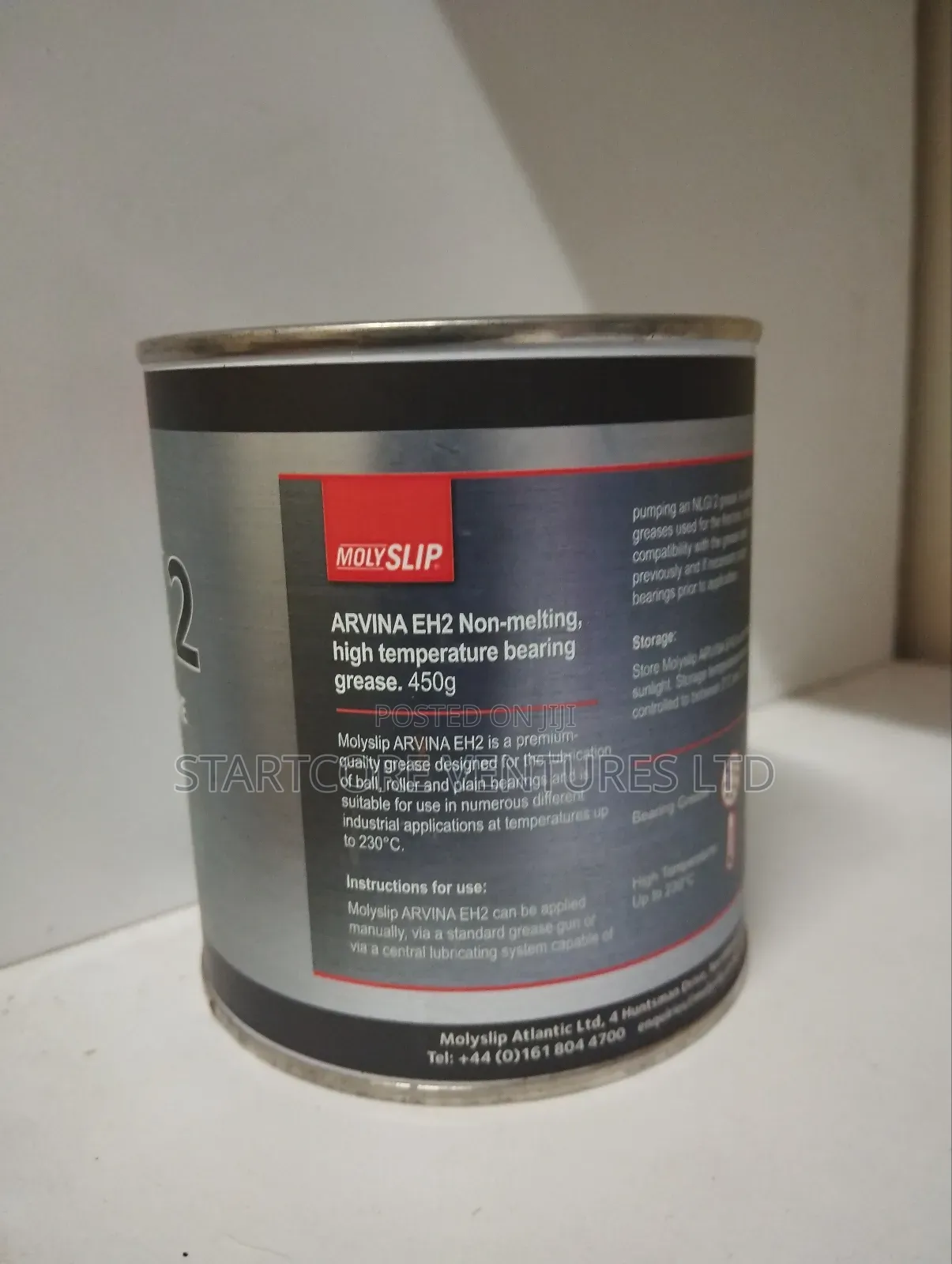 Molyslip Arvina Eh2 Hi Temp Non Melting Grease 450g