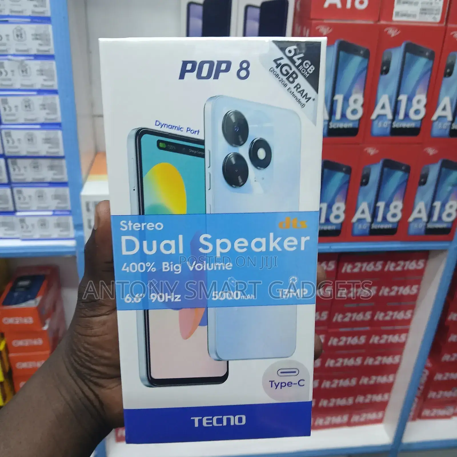 New Tecno Pop 8 64 GB Black