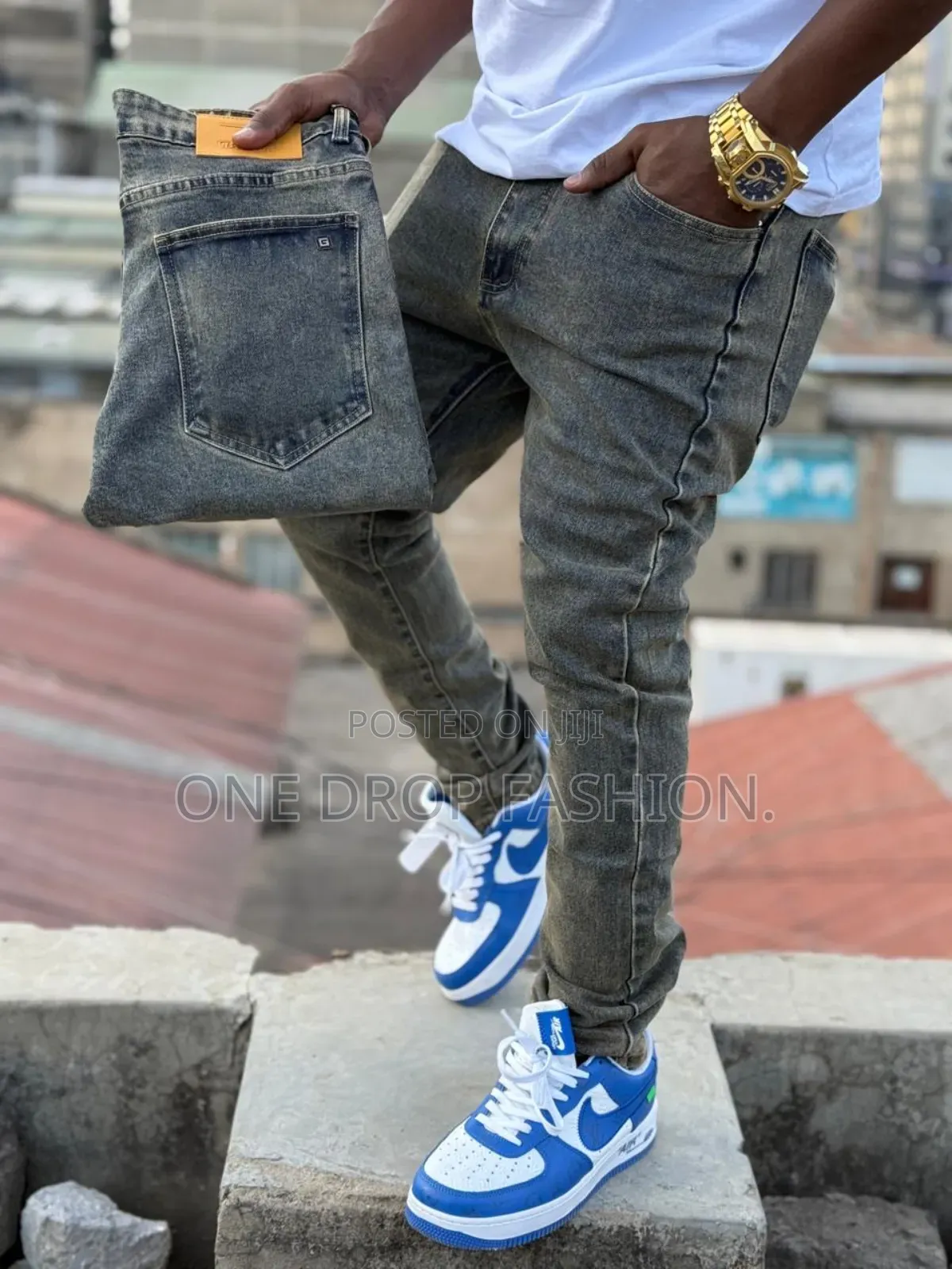 Pureblack/Grey Jeans