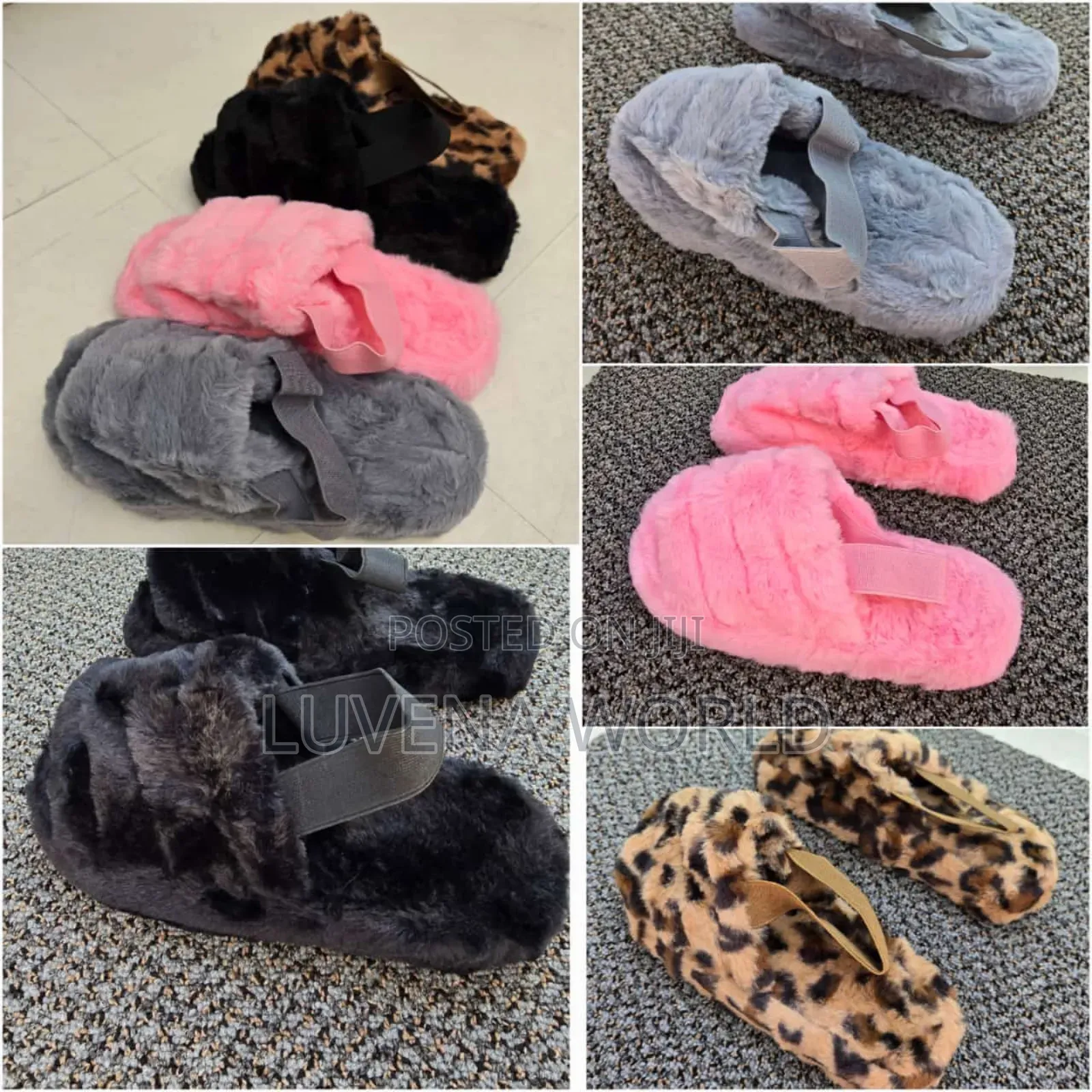 Ladies Fluffy Sandals