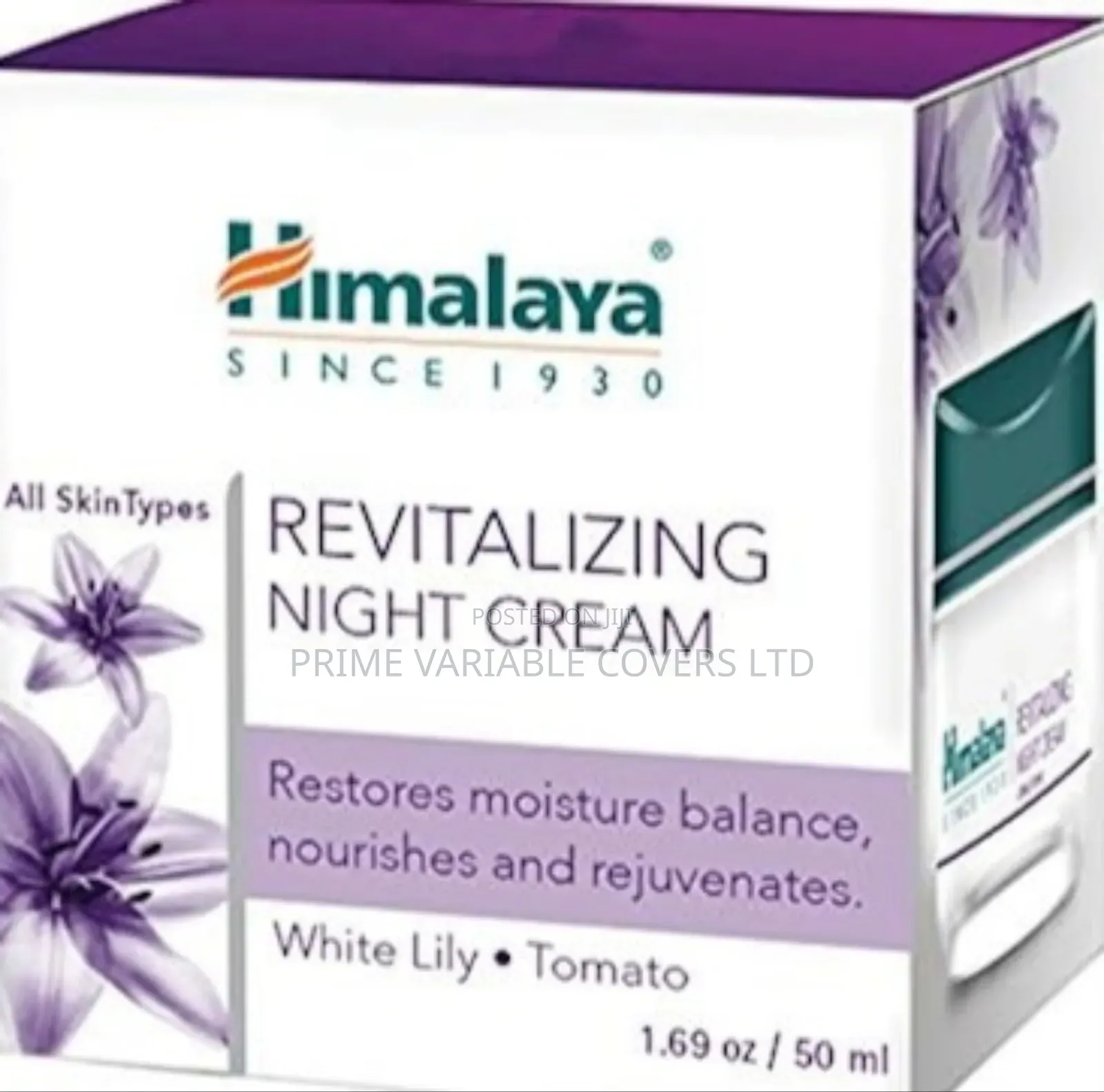 Himalaya Night Cream :
Evens Out Skin Tines.