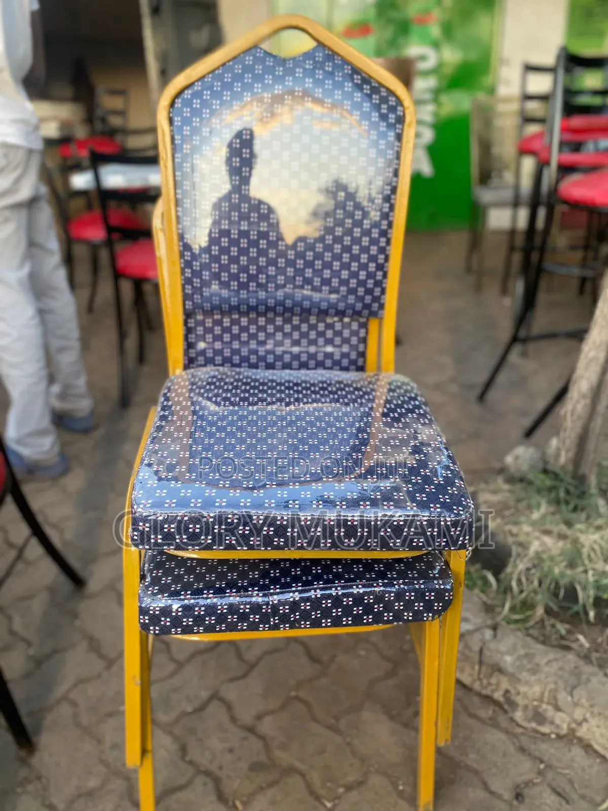 Blue Conference Church Chairs