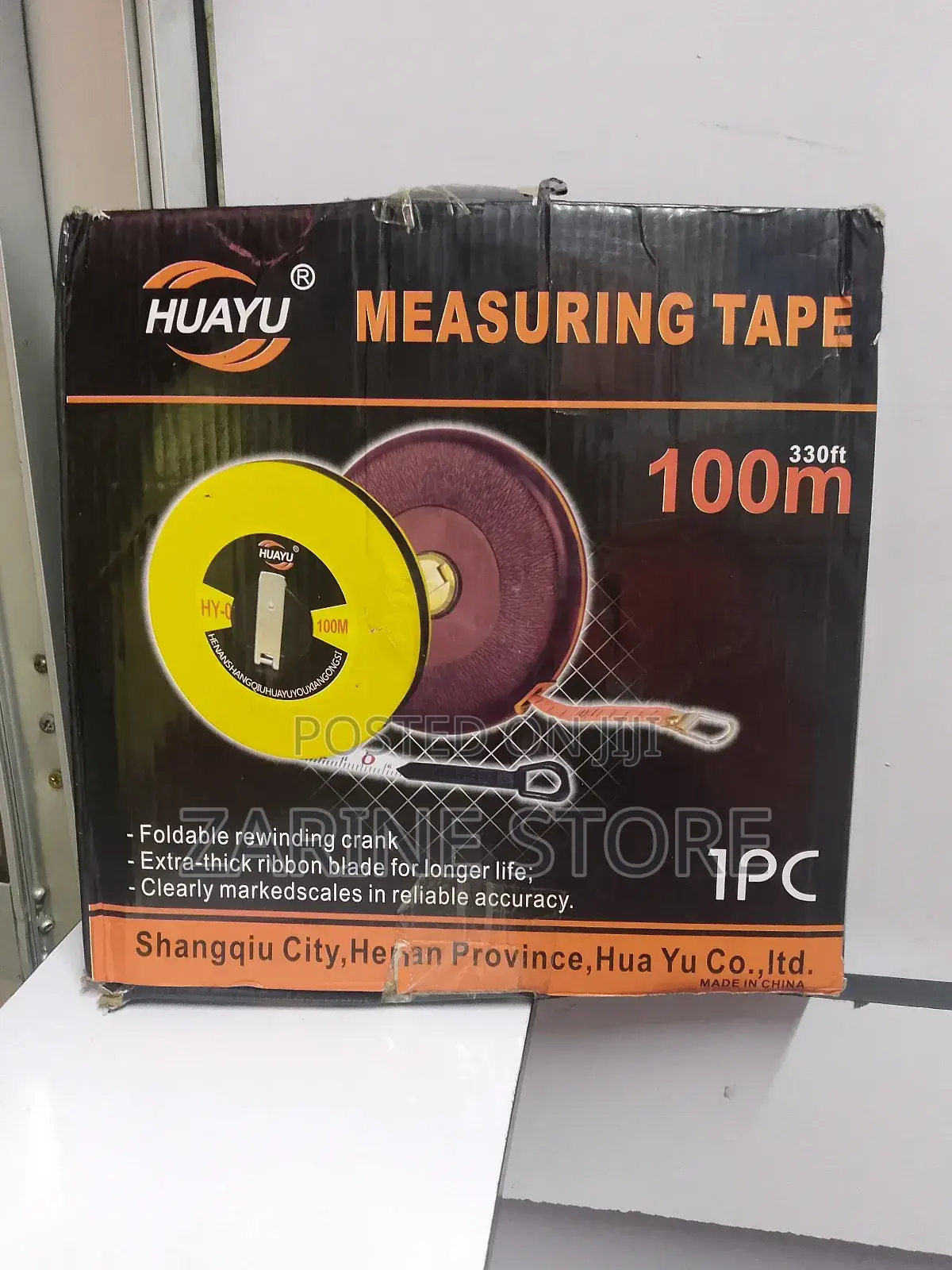 100 Metres Measuring Tape Huayu Reliable in Accuracy