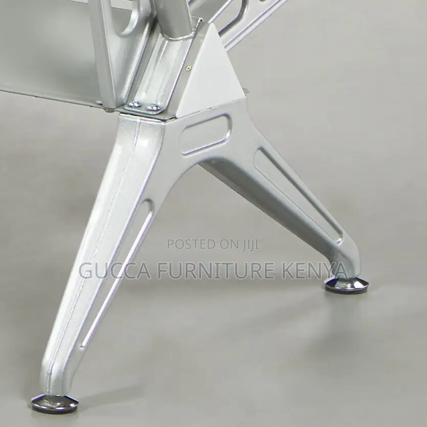 Benches: 3-Seater Steel Bank Hospital Infusion Waiting Bench