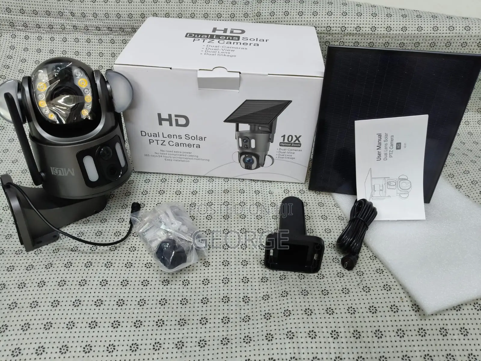 Imported Solar 4G PTZ Camera Dual Lens