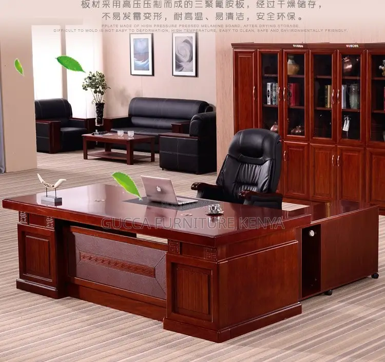 Office Tables:1.6 Meters Executive Premium Boss Wood Table
