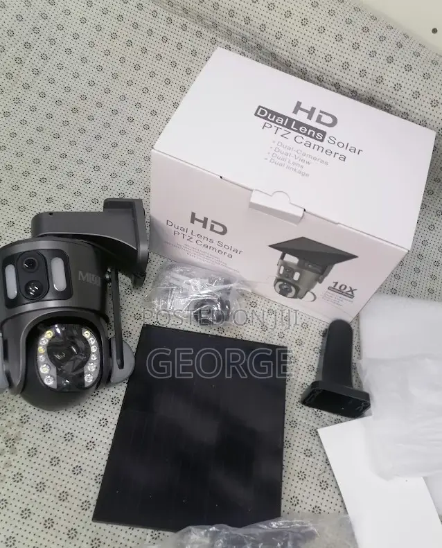 Best Approved Dual Lens Solar Camera PTZ 4G Ubox