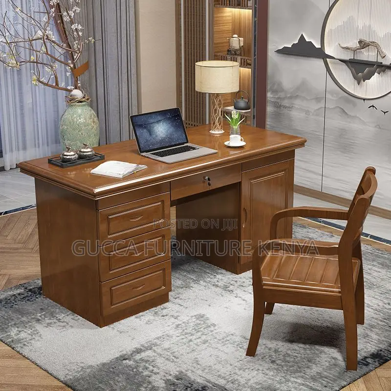 Office Tables:140cm Mahogany High-End Office Boss Desk