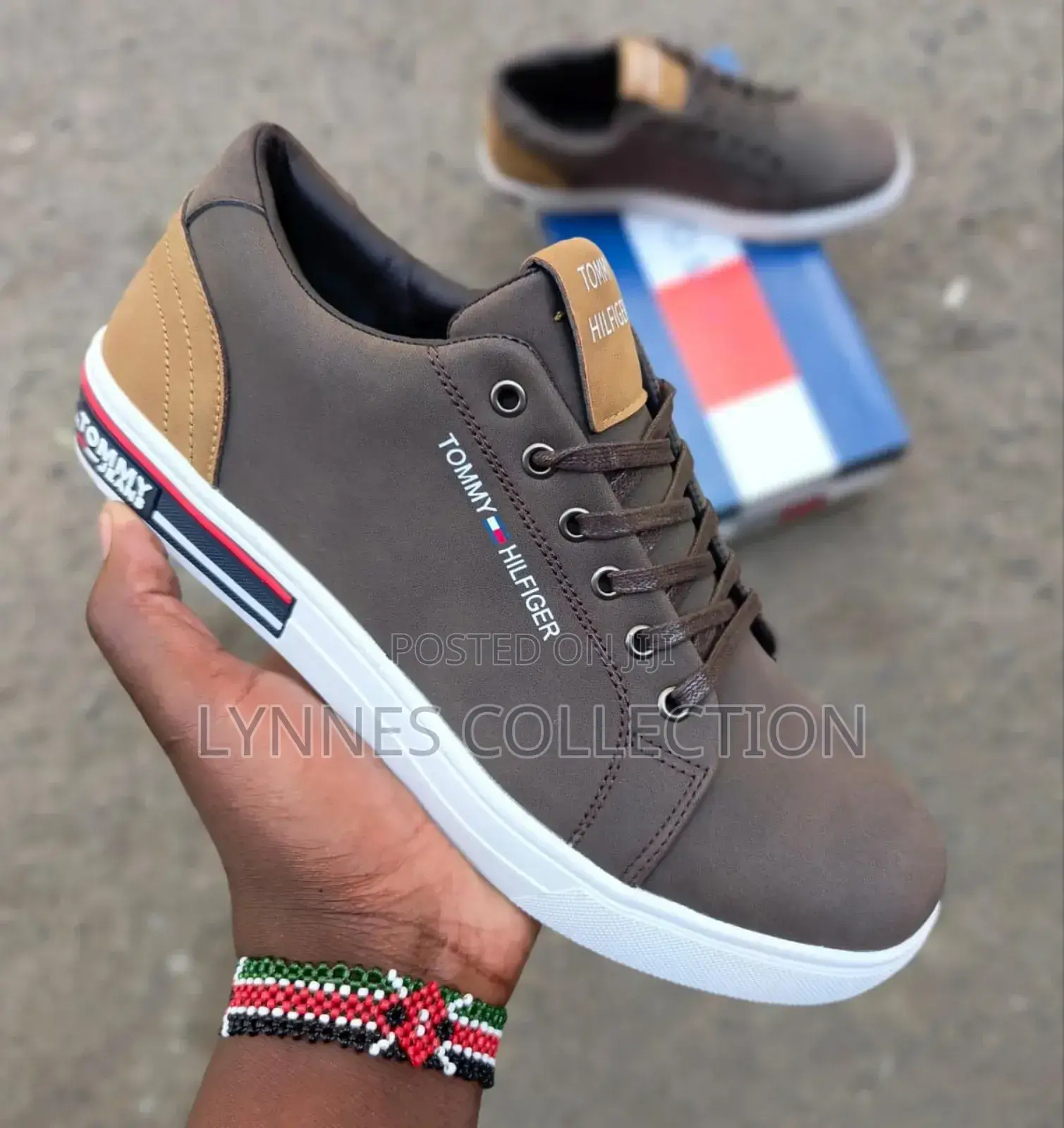 Tommy Hilfiger Brown and Black Shoes