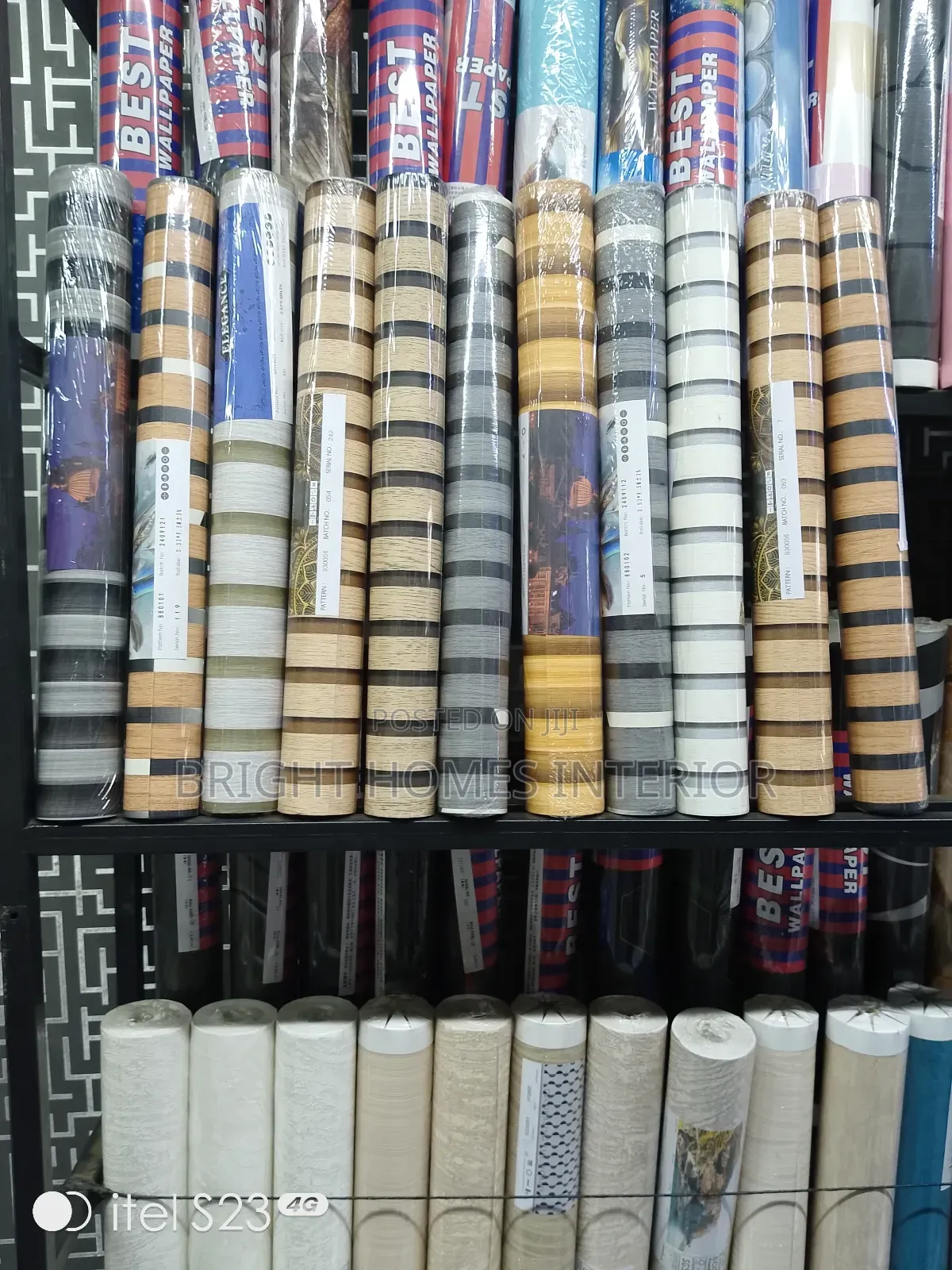Flutted Wallpaper Shades Available
