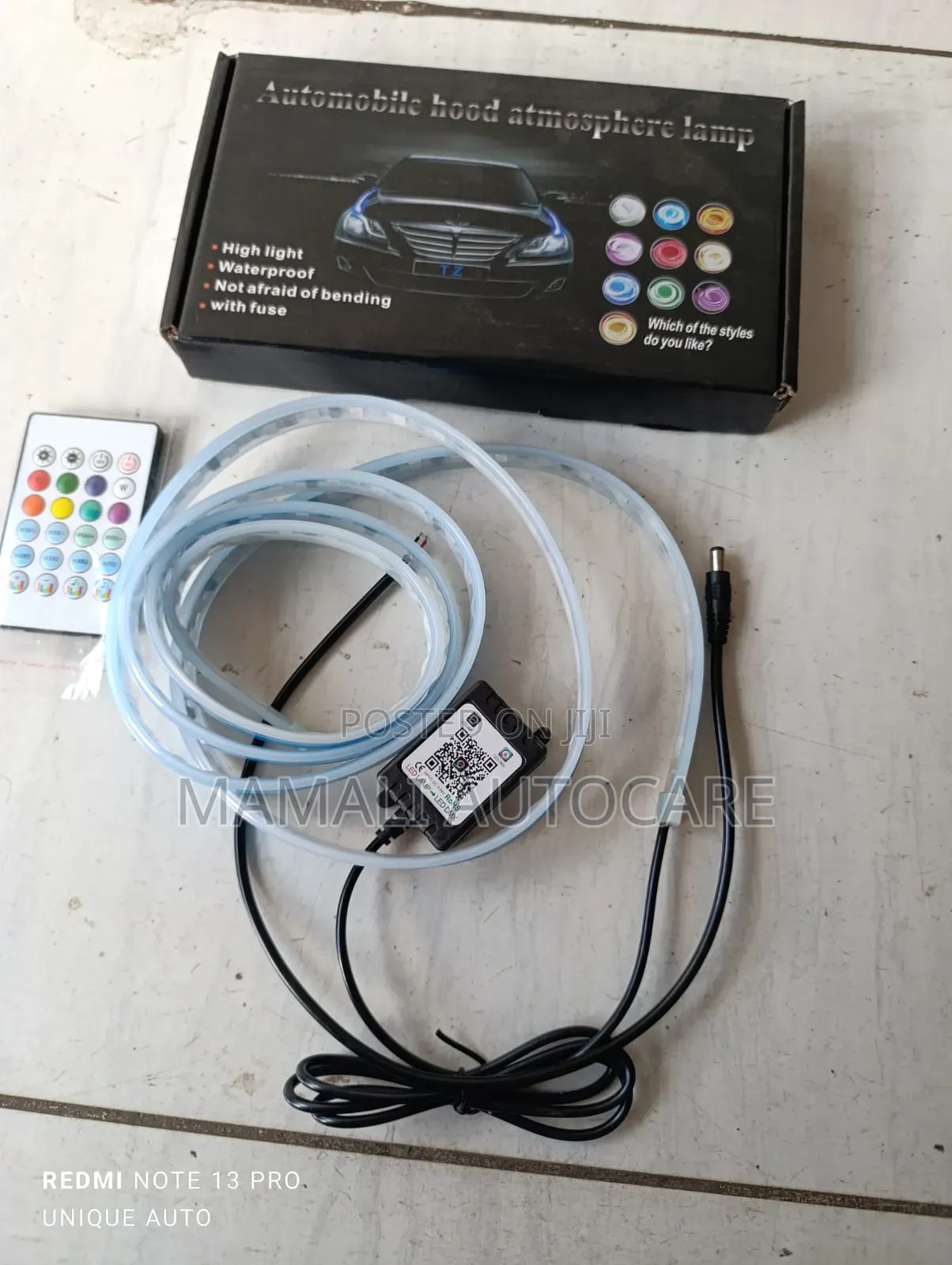 Bonnet/Hood Led Light Strip(Multi Colour ) Waterproof