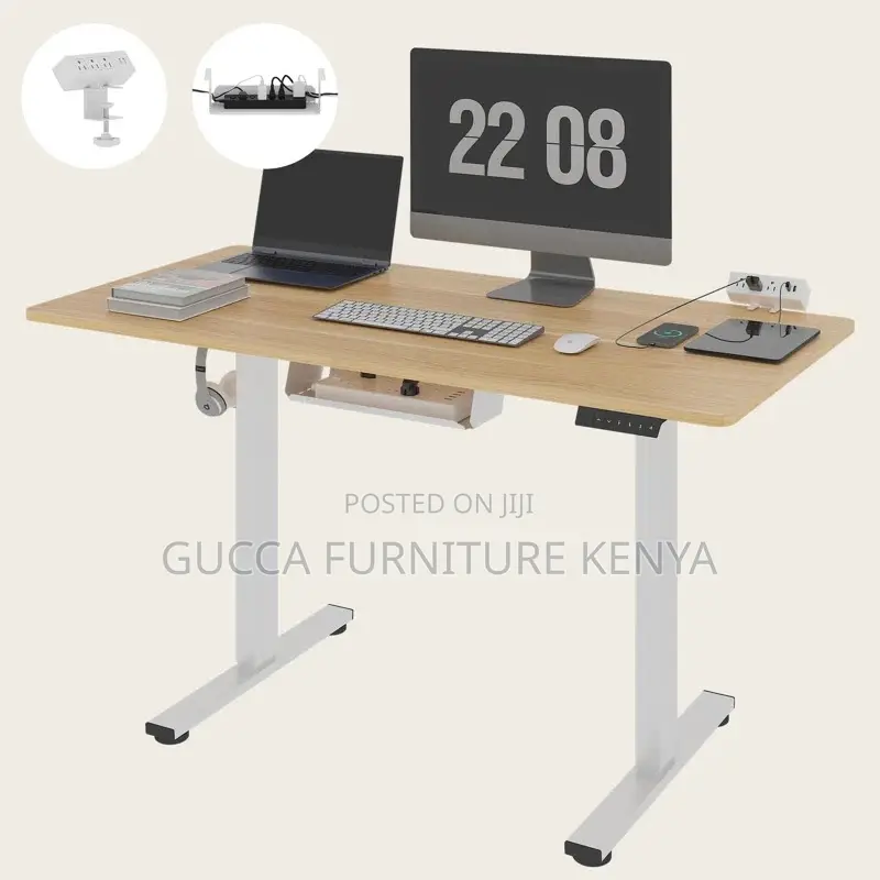 Office Tables:1.4 Meters Modern Flexi-Height Standing Desk