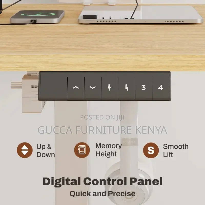 Office Tables:1.4 Meters Modern Flexi-Height Standing Desk