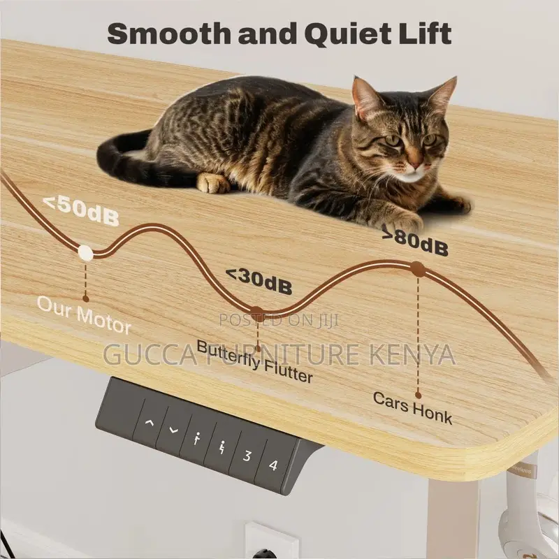 Office Tables:1.4 Meters Modern Flexi-Height Standing Desk