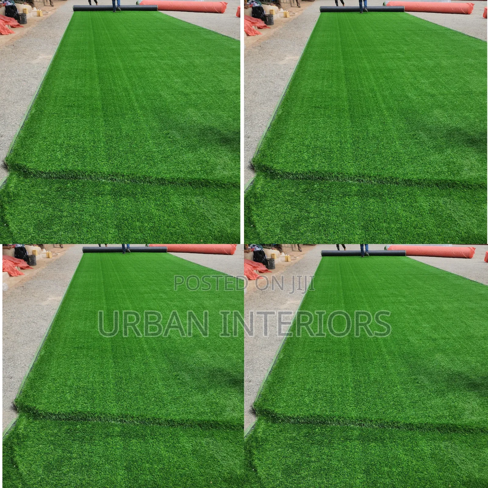 Green Artificial Grass Carpet.Fpur Sections