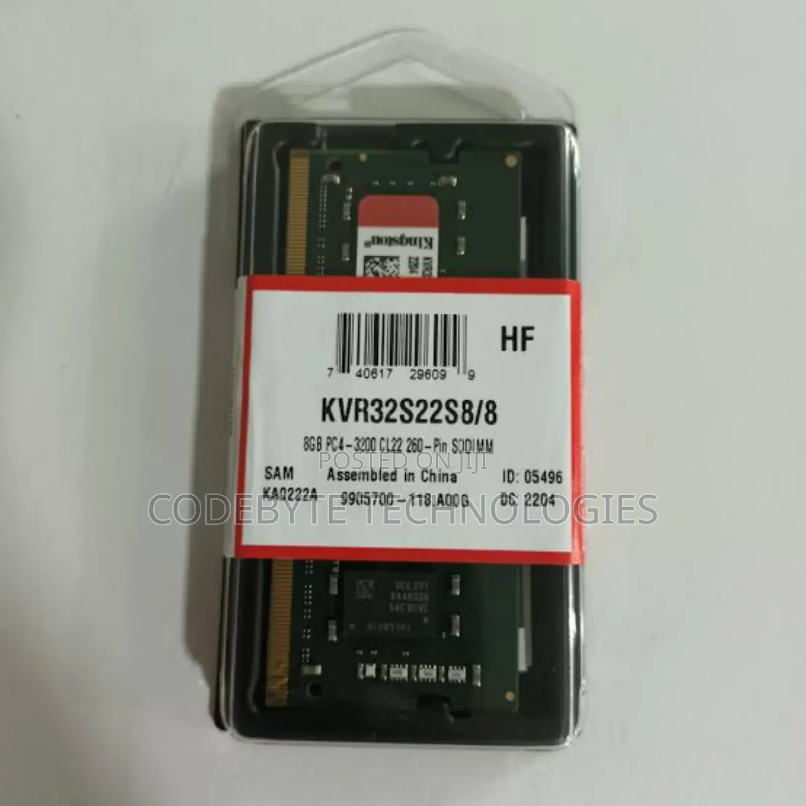 Kingston Ddr4 8gb Laptop Ram 3200mhz
