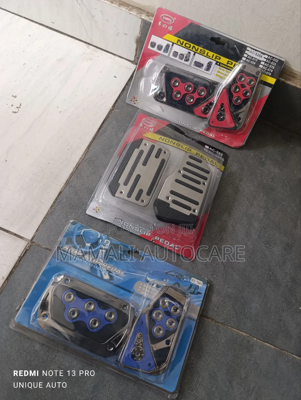 Anti-Slip Pedal Covers for Automatic Manual Cars