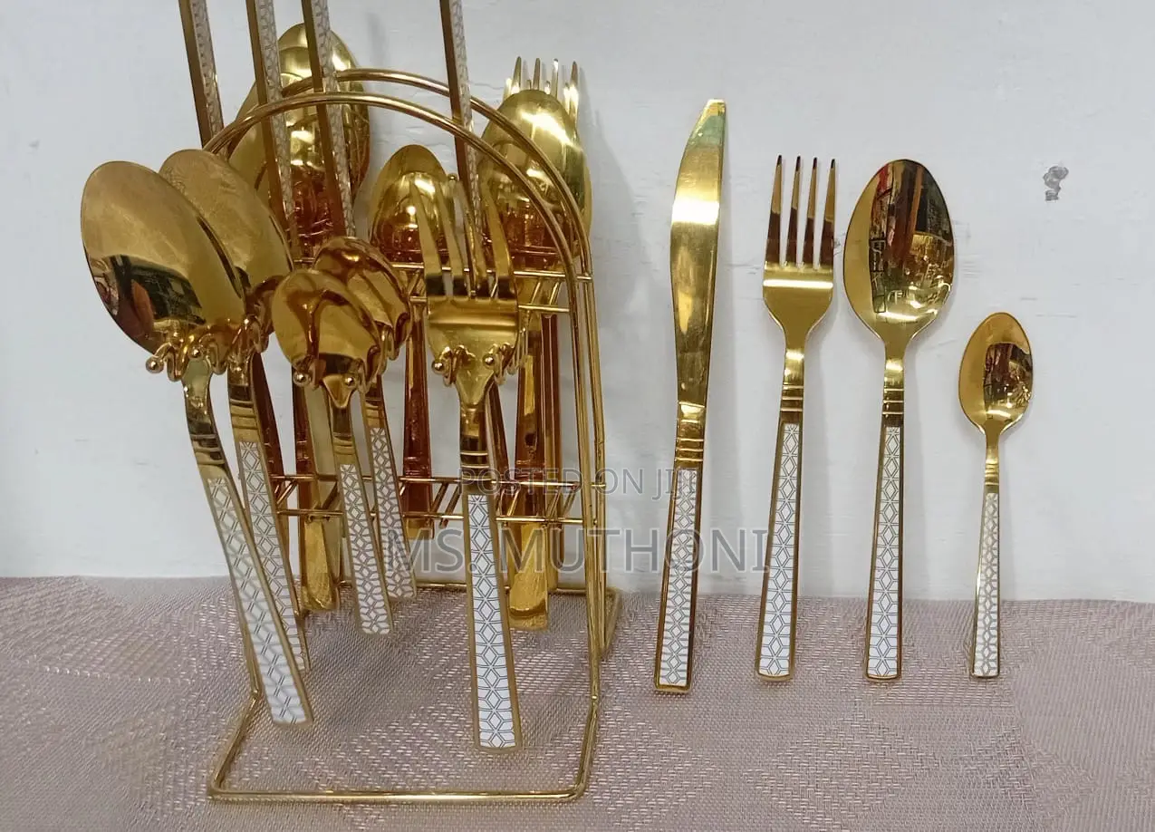 Gold 24 Pieces Cutlery Set 