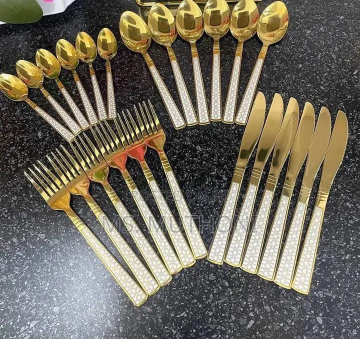 Gold 24 Pieces Cutlery Set 