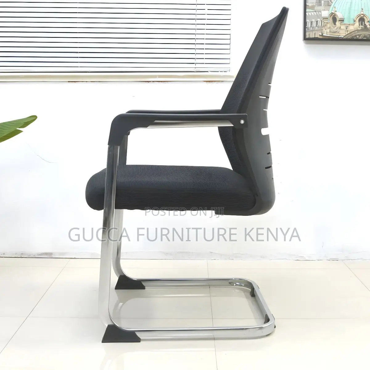 Office Chairs: High Back Strong Fixed Quest Waiting Chair