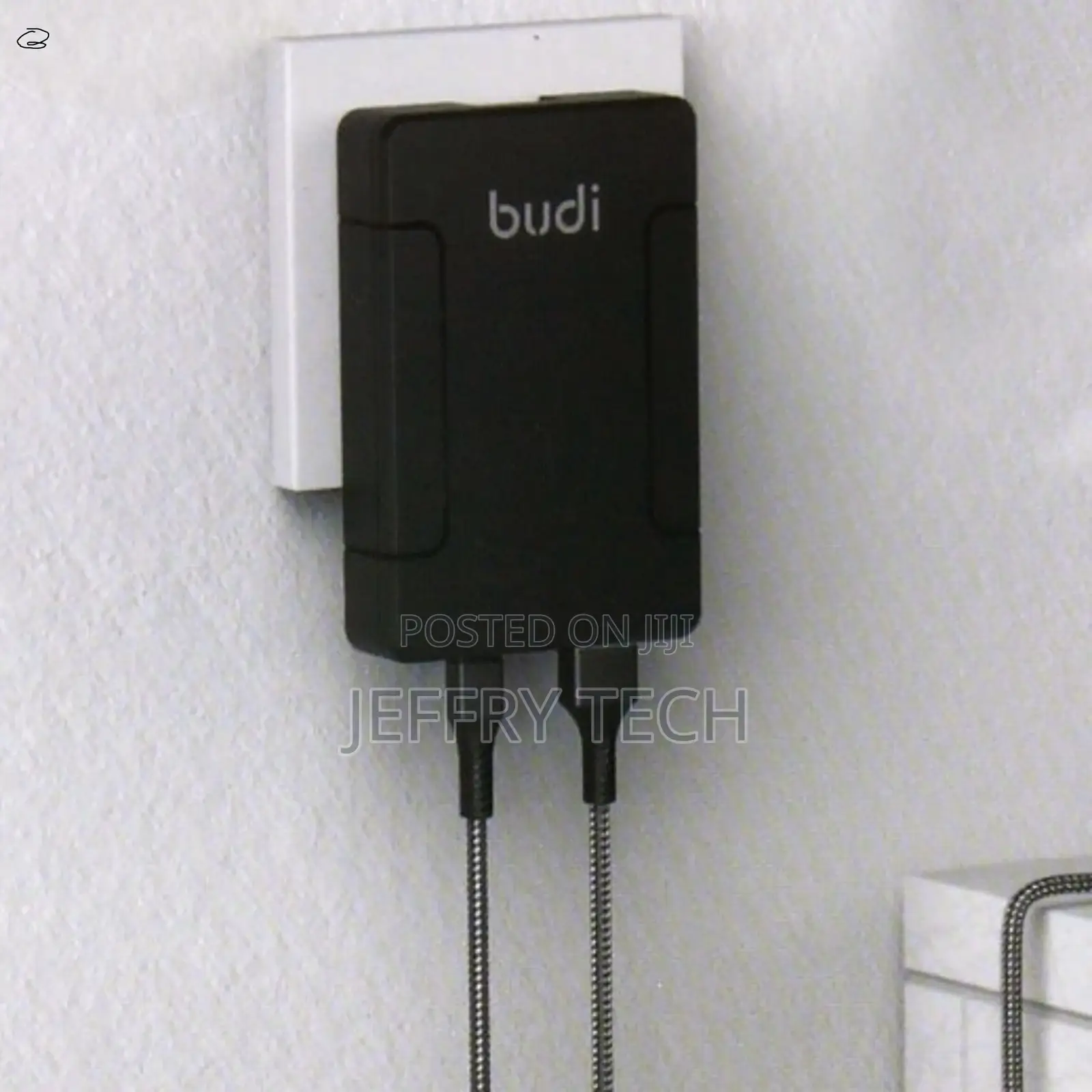Budi 2-Port 65w-18w (PD+QC)Folding Changeable US/UK/AU Plug