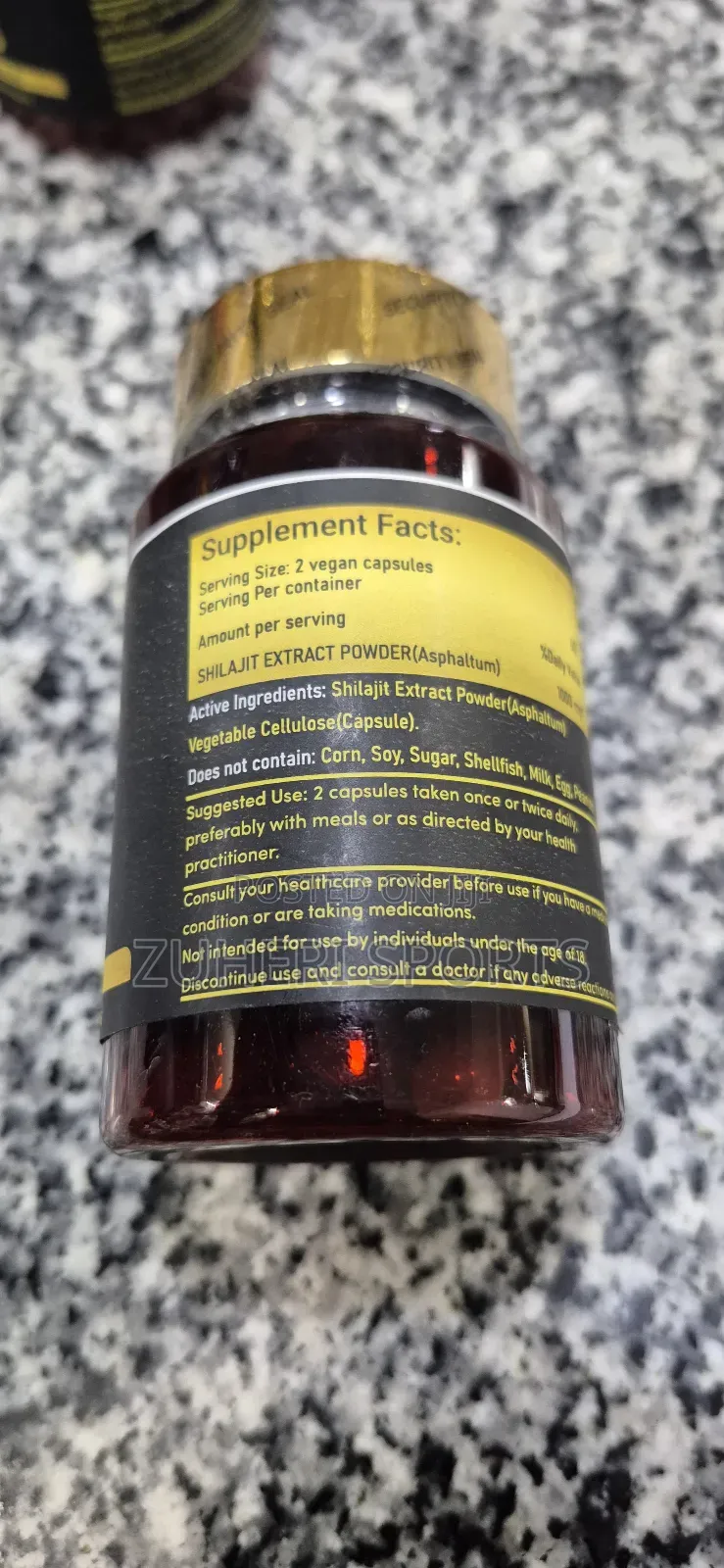 Shilajit Extract Capsules; Herbal Supplement Boosts Energy