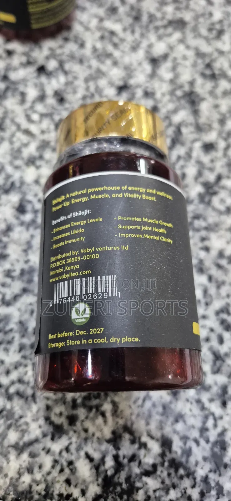 Shilajit Extract Capsules; Herbal Supplement Boosts Energy