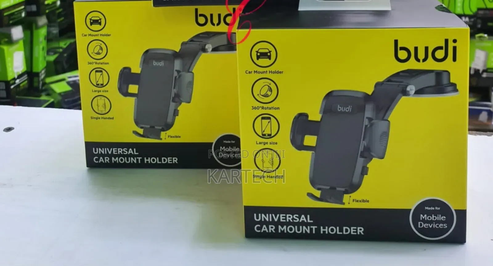 Budi CM555B Universal Car Mount Holder