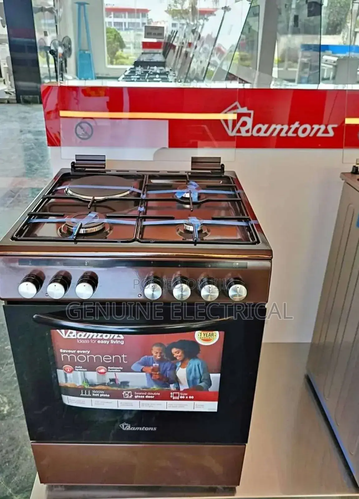 Ramtons Cooker Ramtons Cooker 60 by 60 With Electric Oven