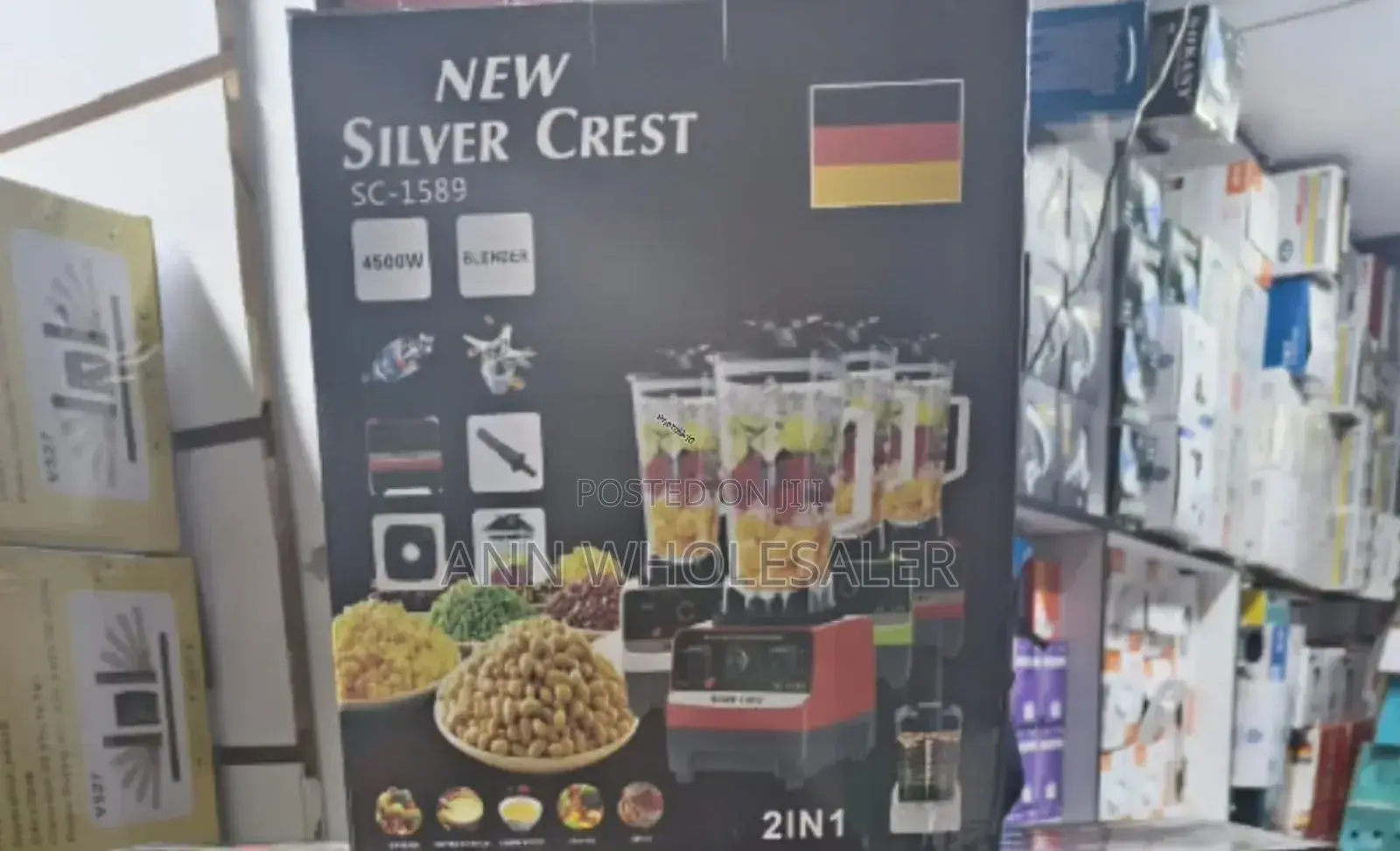 2 in 1 Silver Crest Heavy Duty Commercial Blender