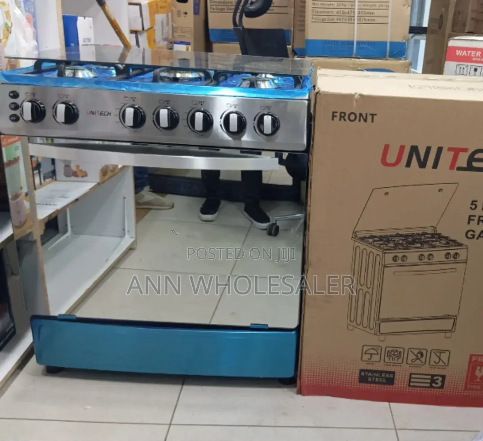 New 60*80 Unitech 5 Burner Full Gas Cooker U -65