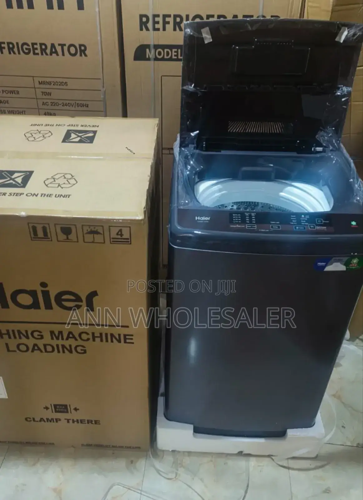 Black 8 Kg Fully Automatic Washing Machine Haier H-5