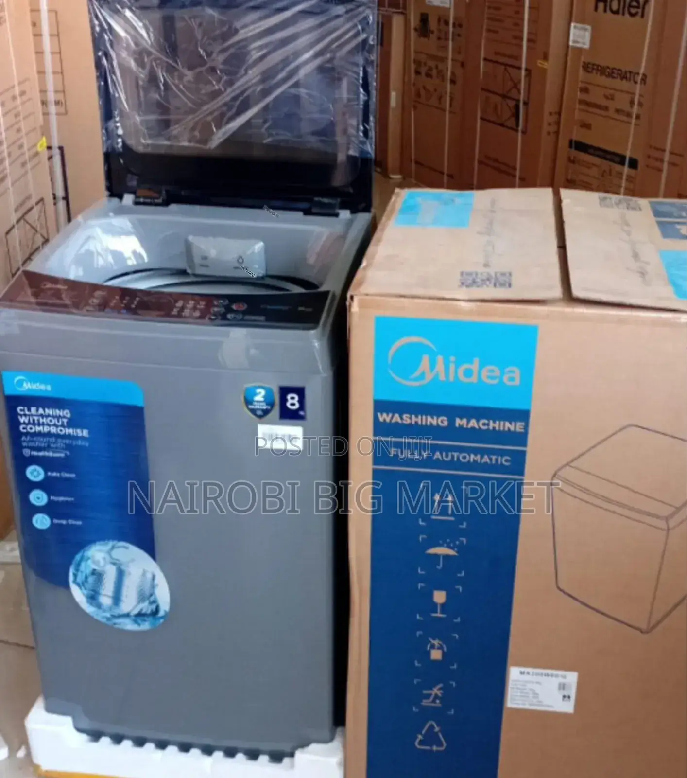 Midea 8kg Full Automatic Top Loader Washing Machines M-6