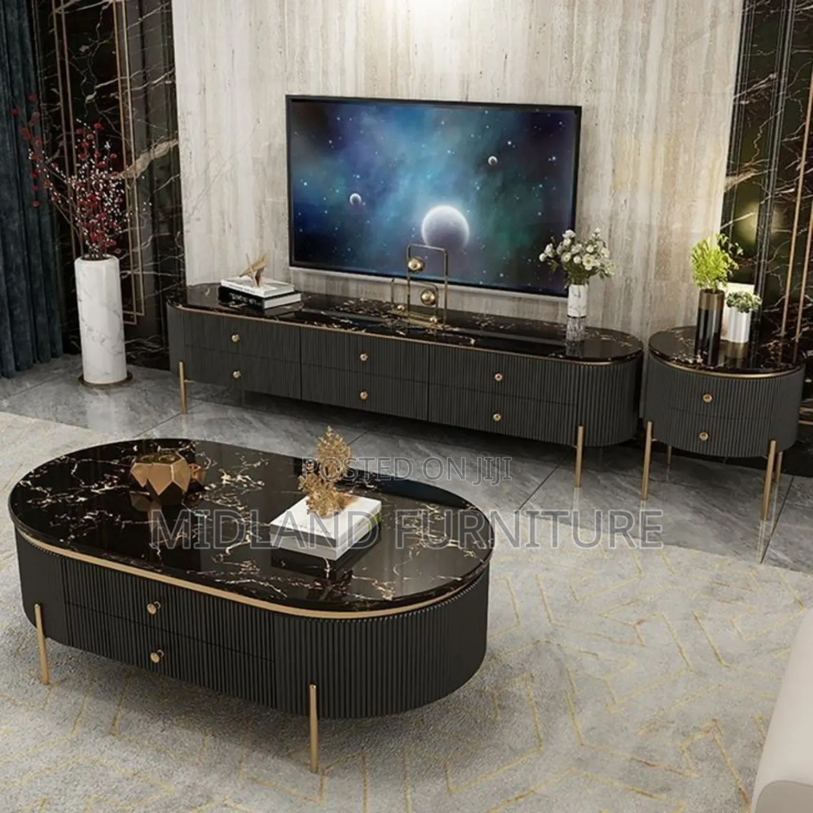 Modern Marble Top Coffee Table